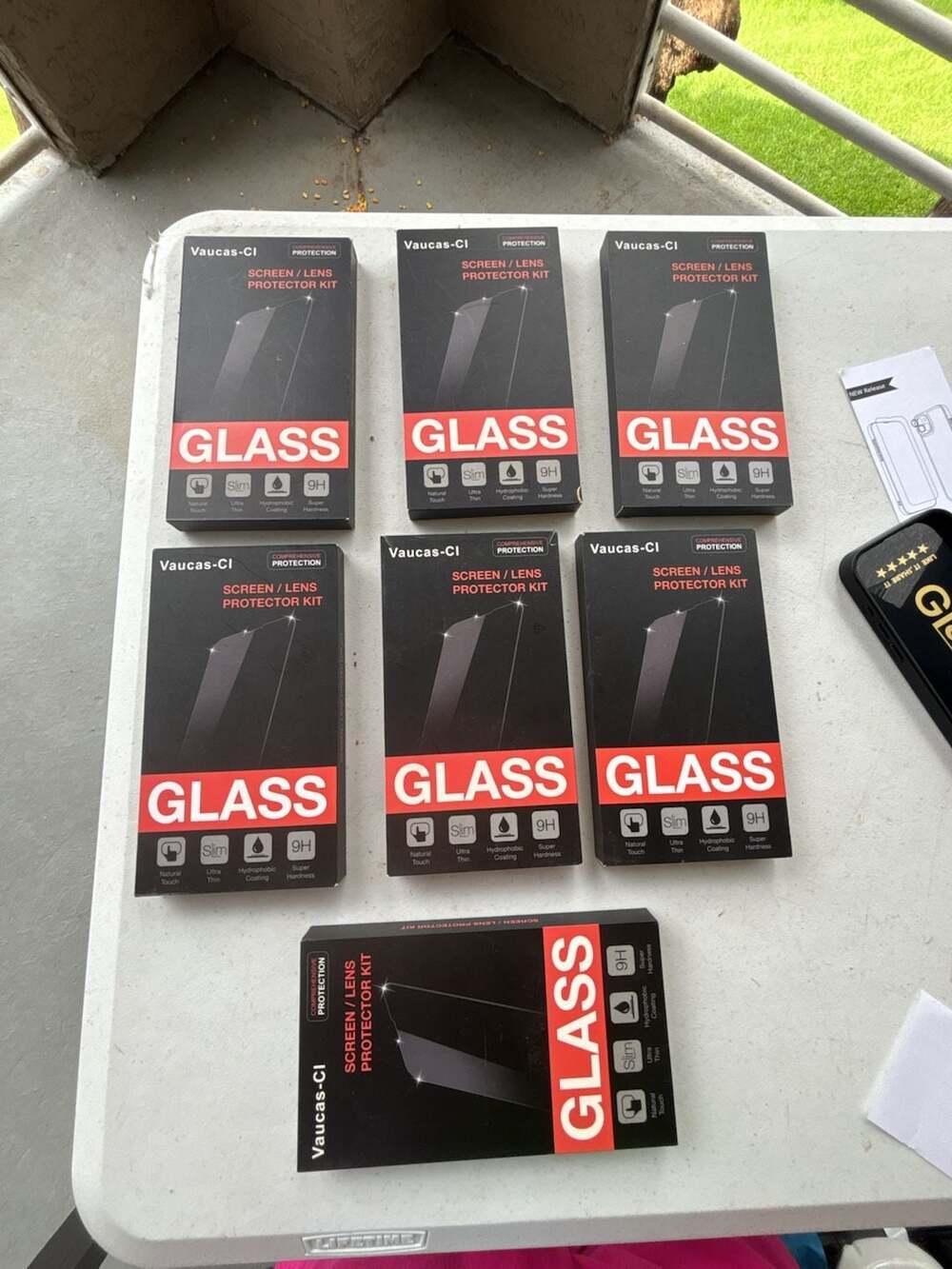 iPhone 15 Pro Vaucas-Cl Screen/Lens Protector Kit (Lot of  5)